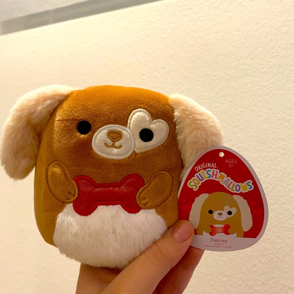 Delroy doggie mini squishmallow